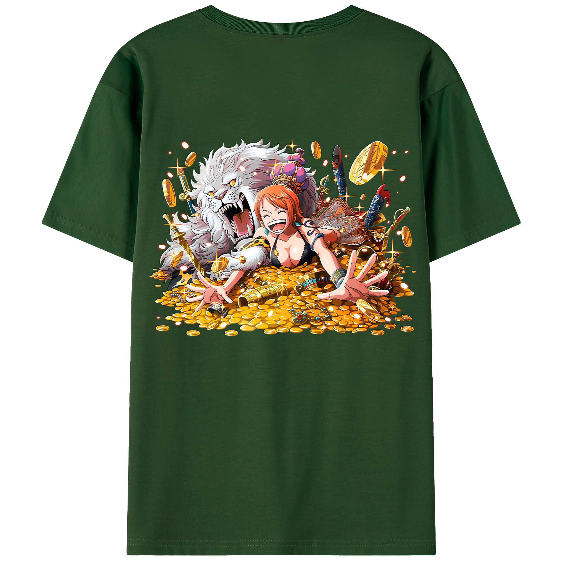 ワンピース ナミ ONE PIECE Nami 綿100％半袖Tシャツ（背面プリント）